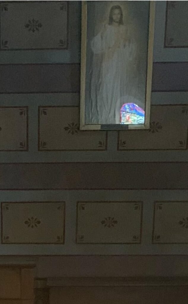 Lumière dans une chapelle